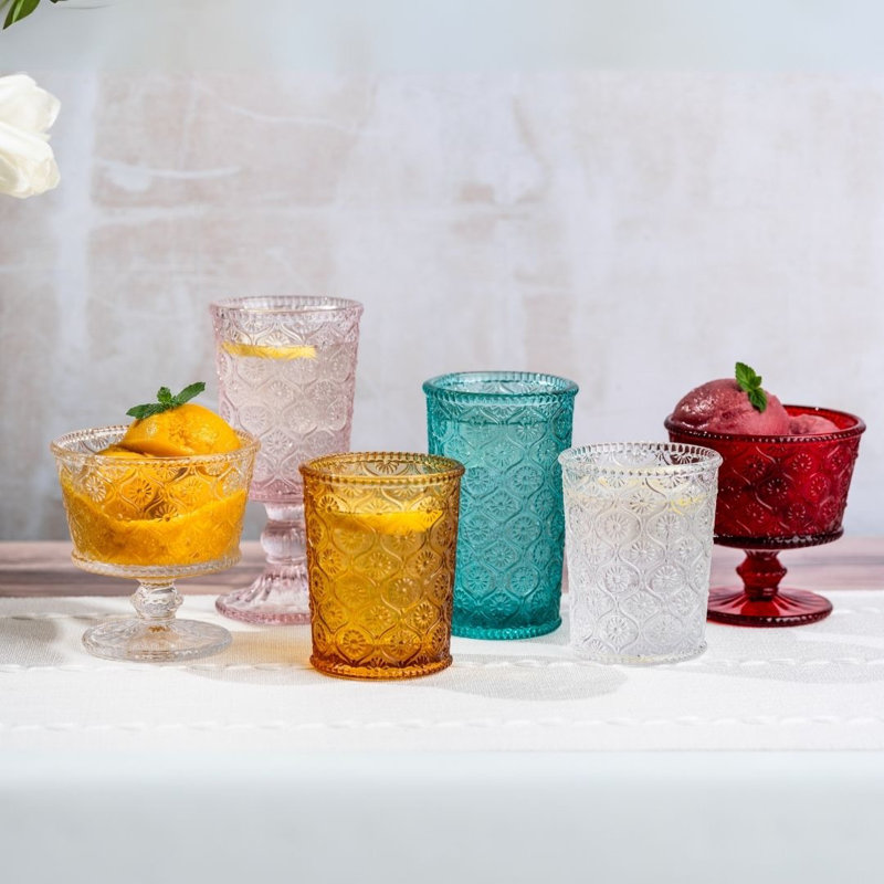 Verres à vin Mitzi, Turquoise