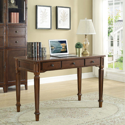 Bureau élégant à trois tiroirs en bois