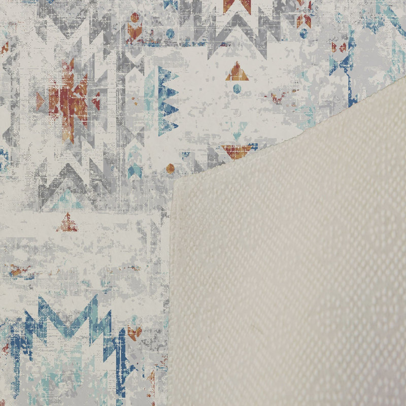 Soft Hall Carpet (2.6 x 4.9 ft), 100% Polyester, 0.3 in Pile Height | Antibacterial, Non-Slip Underside, 650 g/m² | Machine Washable, 3D Digital Print | Perfect for Living Room, Entryway & Bedroom Décor