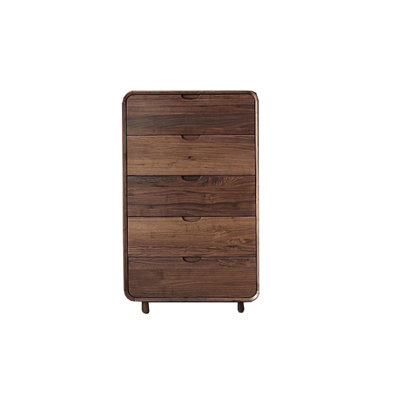 Black Walnut Drawer Storage Cabinet Solid Wood Accent Chest