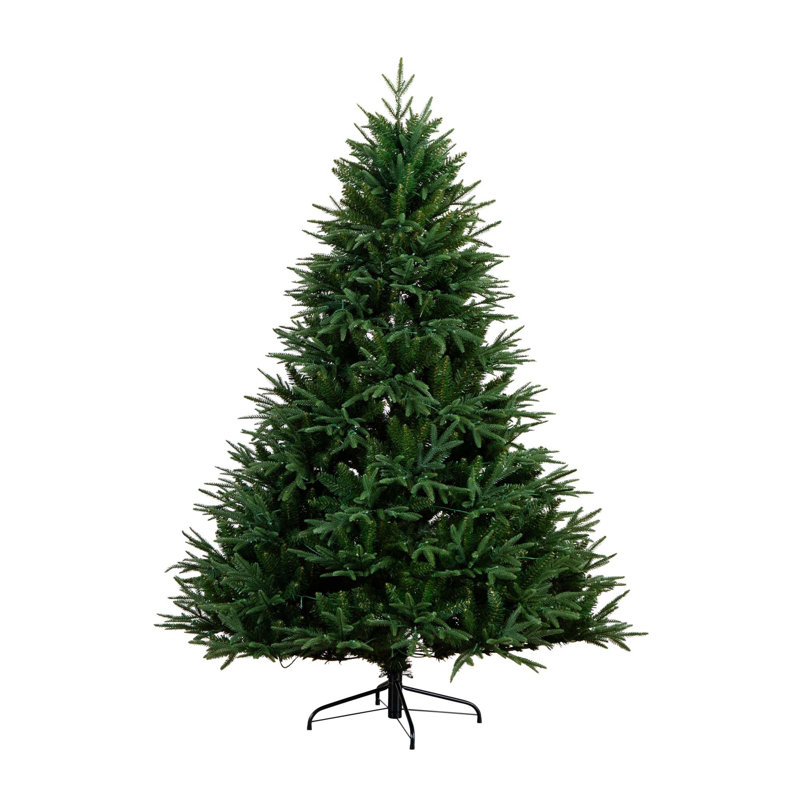 Pre-Lit Artificial Edmonton Fir Light Show Memory Shape Christmas Tree, 6'