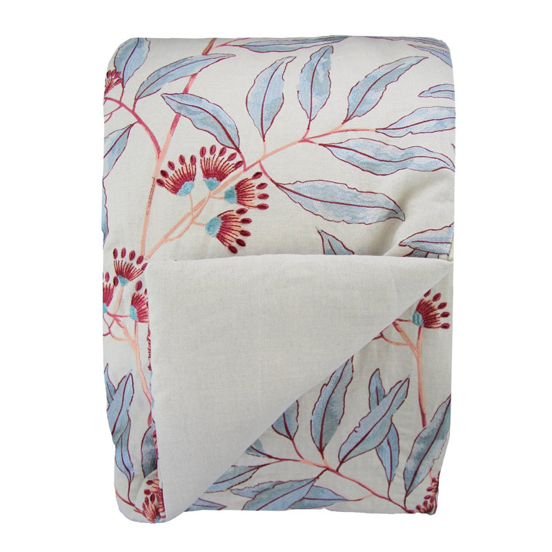 Linenberry Embroidered Padded Throw