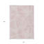Tapis extérieur lavable à motif géométrique 10 pi x 14 pi rosé et rose