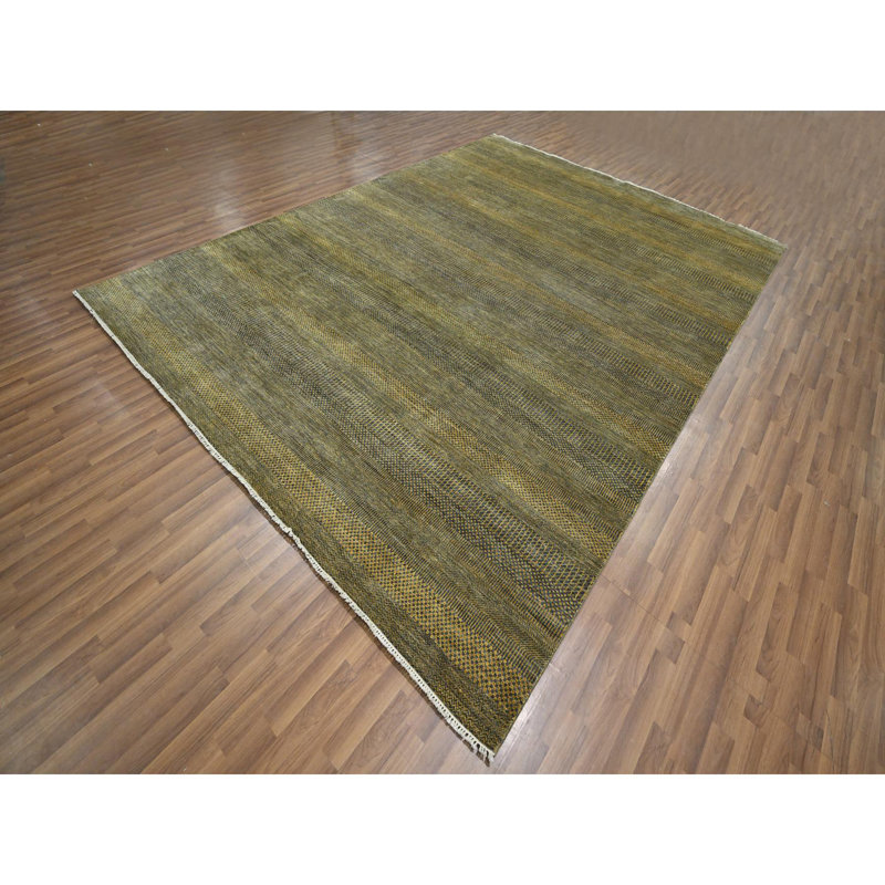 Tapis brun clair en laine et en soie noué à la main 9 pi 2 po x 12 pi 6 po CDB845650E0B4F63A27B882D26266FBB