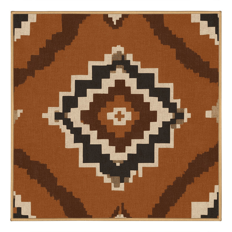 Cactus Bloom Rug, Square 6'