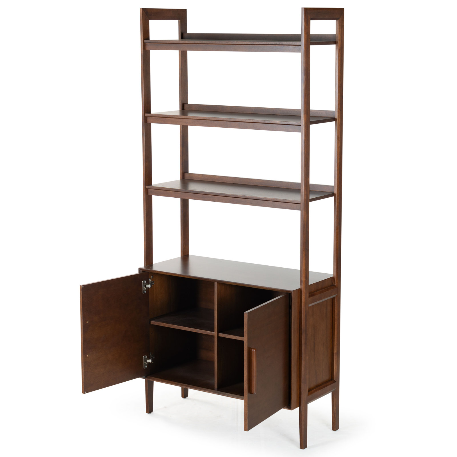 36" Wood Cabinet Bookcase