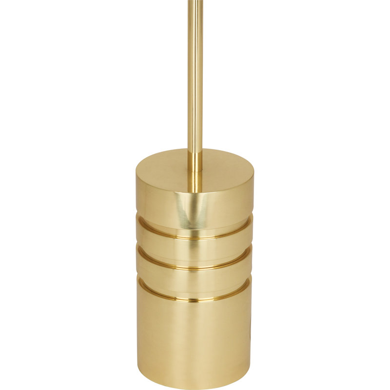 Lampe de travail sur pied 62,5 po Campbell, Laiton moderne, Noir