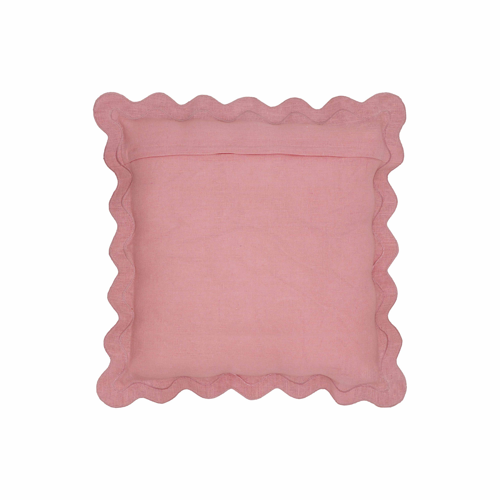 Holloman 24" x 24" Linen Throw Pillow, Pink/Terracotta