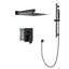 Système de douche à pluie haute pression 2 fonctions, ensemble de robinet de baignoire
