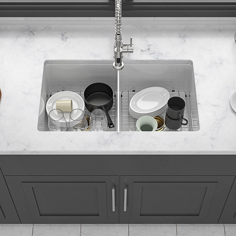 32 Inch Undermount Double Bowl Kitchen Sink