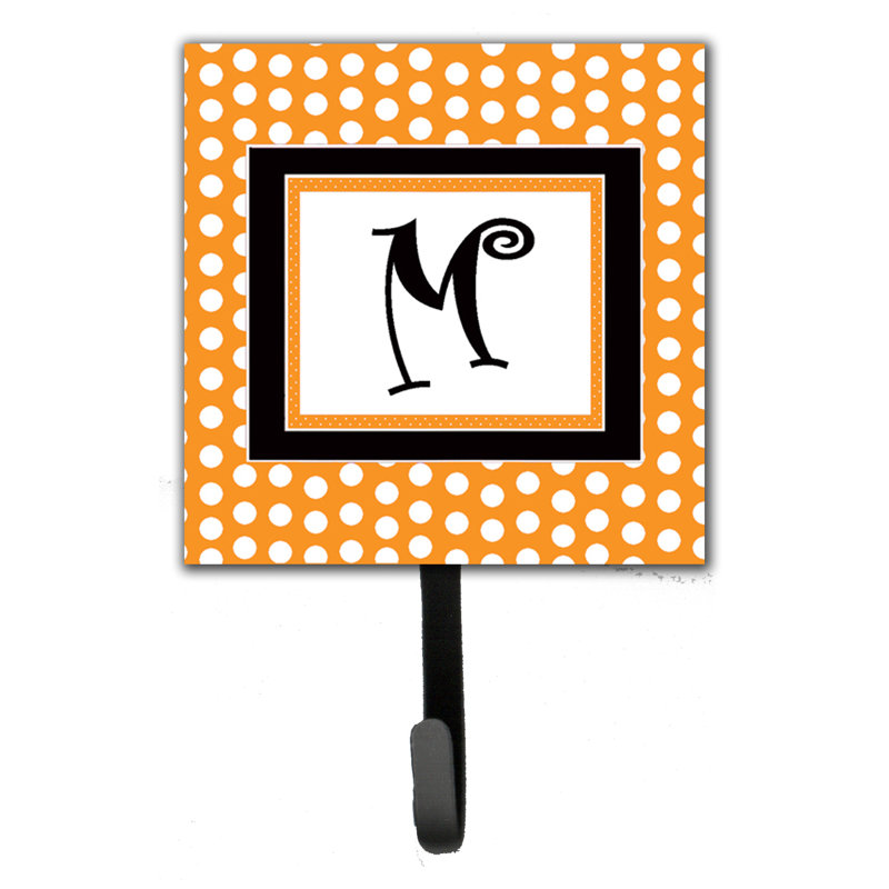 Porte-laisse coussin monogramme et crochet mural, M