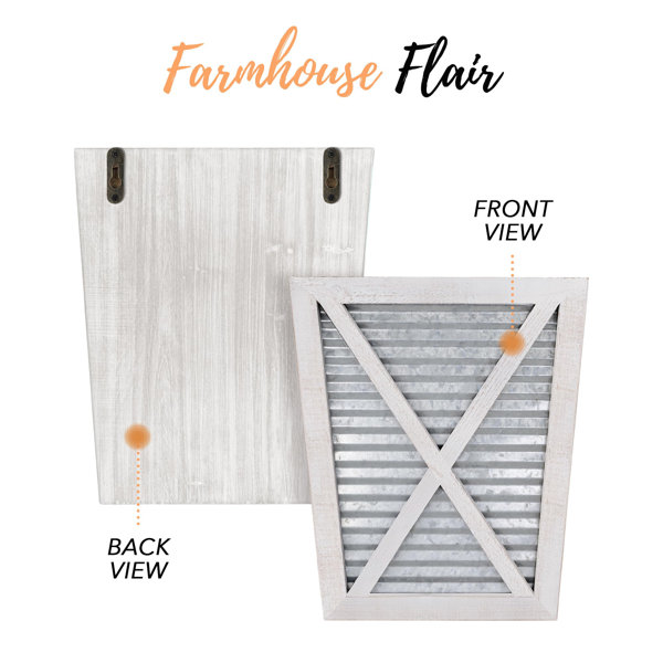 Gracie Oaks Rustic Farmhouse Wall Planter Set of 2 - Wayfair Canada