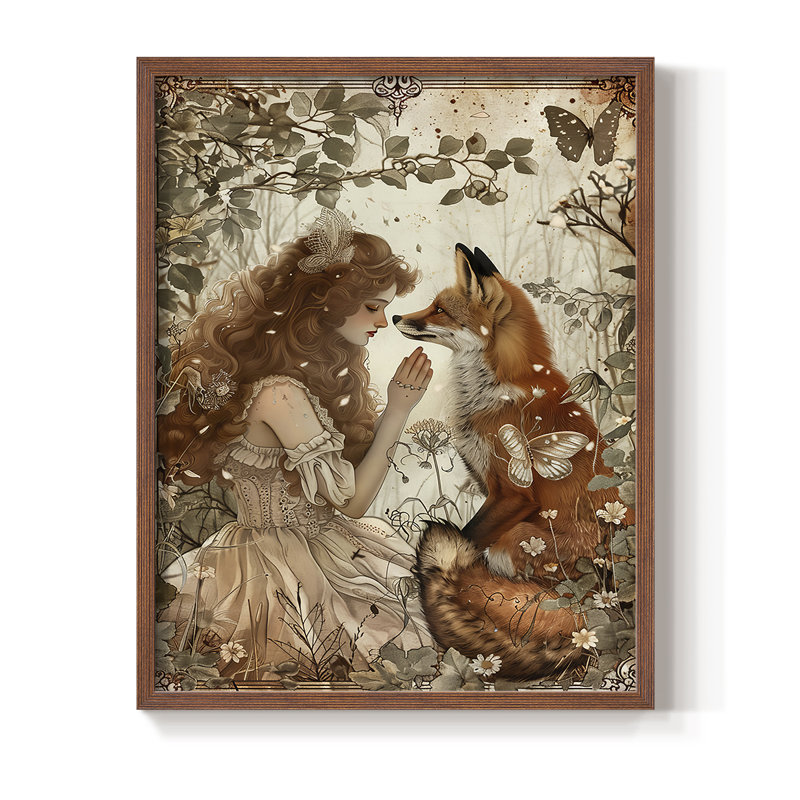 «WOMEN Series CDII», reproduction encadrée - bois massif, Noyer, H 21 po x l 17 po