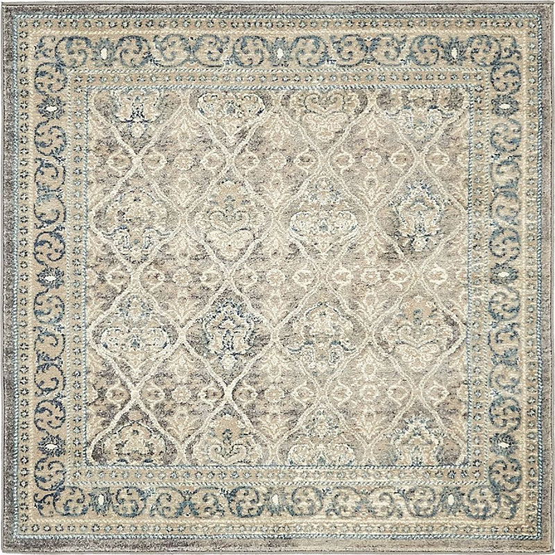 Linz Oriental Indoor Rug, Square 5'