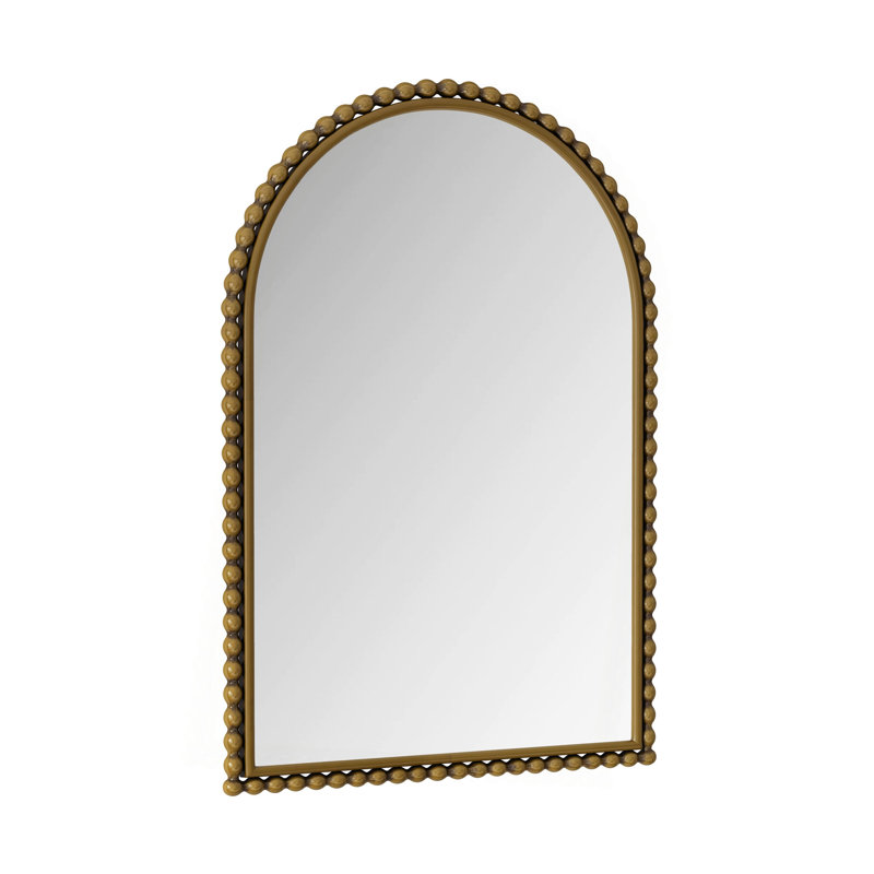 Iron Art Arch Vintage Vanity Mirror, Wall Hanging, Placed On The Table, Suitable For Living Room, Bedroom, Bathroom, Gold
