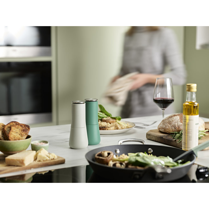 Sage Green Ceramic Salt and Pepper Mill Set