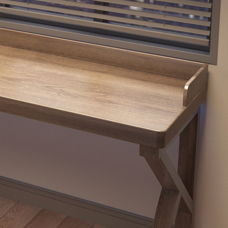 Bureau rectangulaire en bois massif noyer clair, H 29,53 po x l 62,99 po x P 47,24 po, Retour à droite