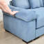 Canapé modulaire surdimensionné 54,3 po Cloud, accoudoirs extra épais en velours côtelé, repose-pieds-378401843