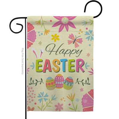 Double Sided Polyester Easter House Flag