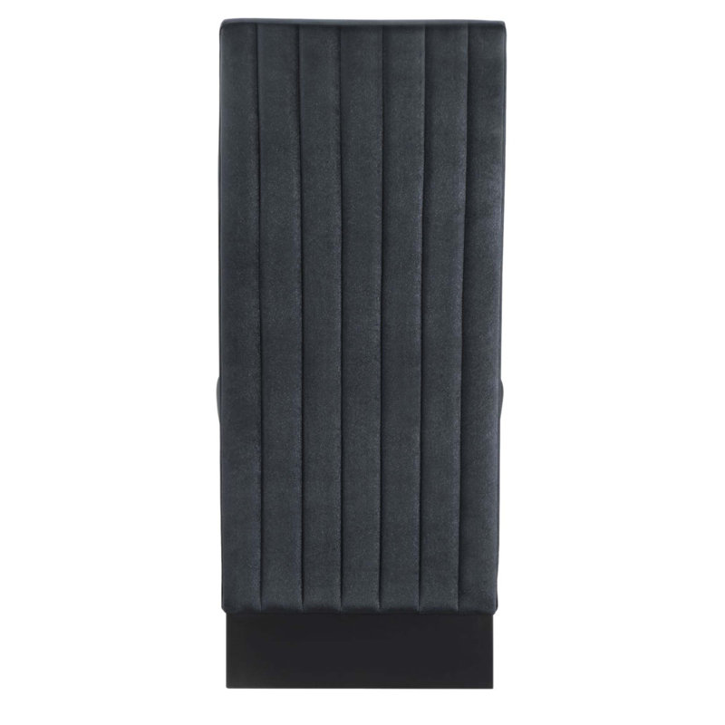 Ensemble de 2 chaises de salle à manger élégantes et contemporaines avec une finition bouclée et un dossier allongé pour un confort accru et une esthétique moderne