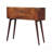 Solid Wood Grove Console Table, 2-Drawers, 2-Storage, Chestnut, Brown, Table
