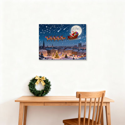 Art mural en toile Père Noël