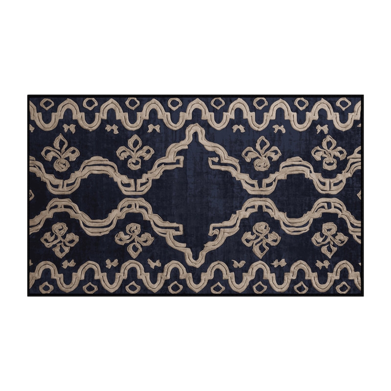 Machine Washable Gray Area Rug, Rectangle 8' x 10'