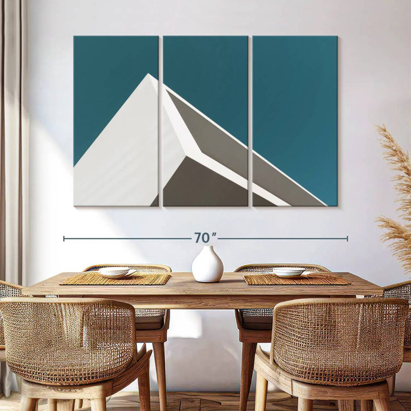 Geometric Building Corner, 42" H x 65" W