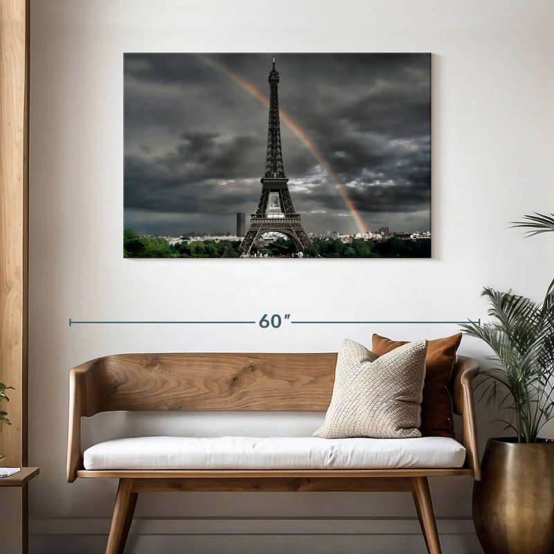Kavia Rainbow Over Eiffel Tower, 30" H x 45" W