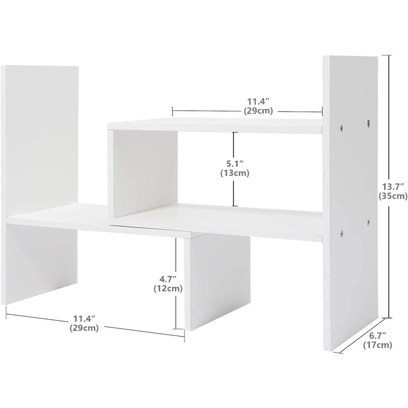 Adjustable Desktop Bookshelf And Office Desk Organizer Rack