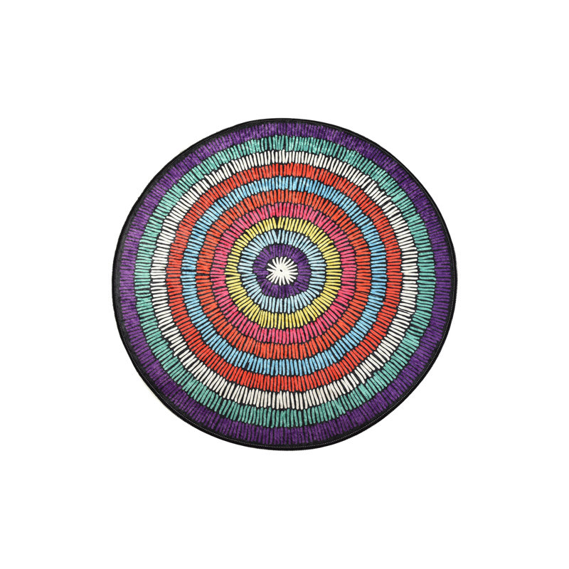 Tapis de bain antibactérien antidérapant, 39,4 po de diamètre, 100% polyester, 0,4 po de hauteur de poils | Lavable à la machine à 86 ° F, 700 g / m² | Doux, durable et facile à nettoyer | Parfait pour la sécurité et le confort de la salle de ba