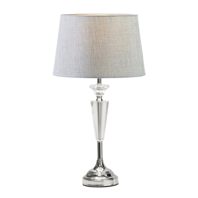 Wauregan 55cm Table Lamp, Grey
