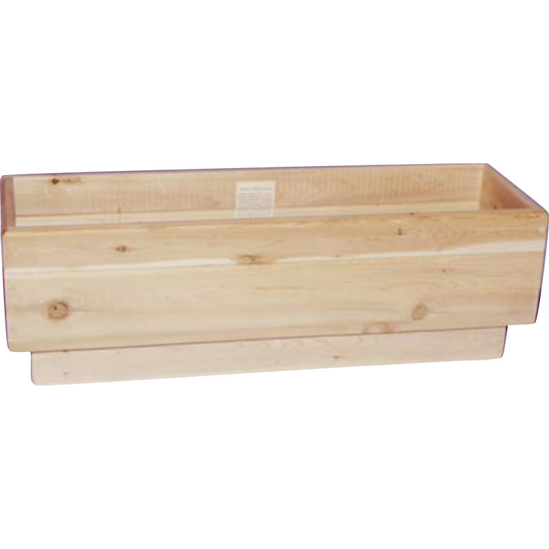 Jardinière en bois 1 pièce Dingess Deck, H 10 po x l 31,5 po x P 9,75 po