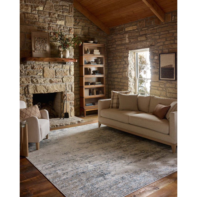 Tapis ivoire / ciel Loloi Townes, Rectangle 7'10" x 10'