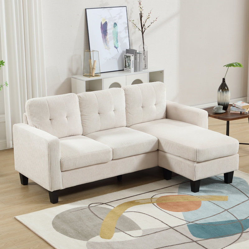 Latitude Run® L Shaped Sectional Sofa with Ottoman - Wayfair Canada