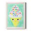 Ice Cream Alphabet - cadre photo, impression sur toile-61354131-61354136