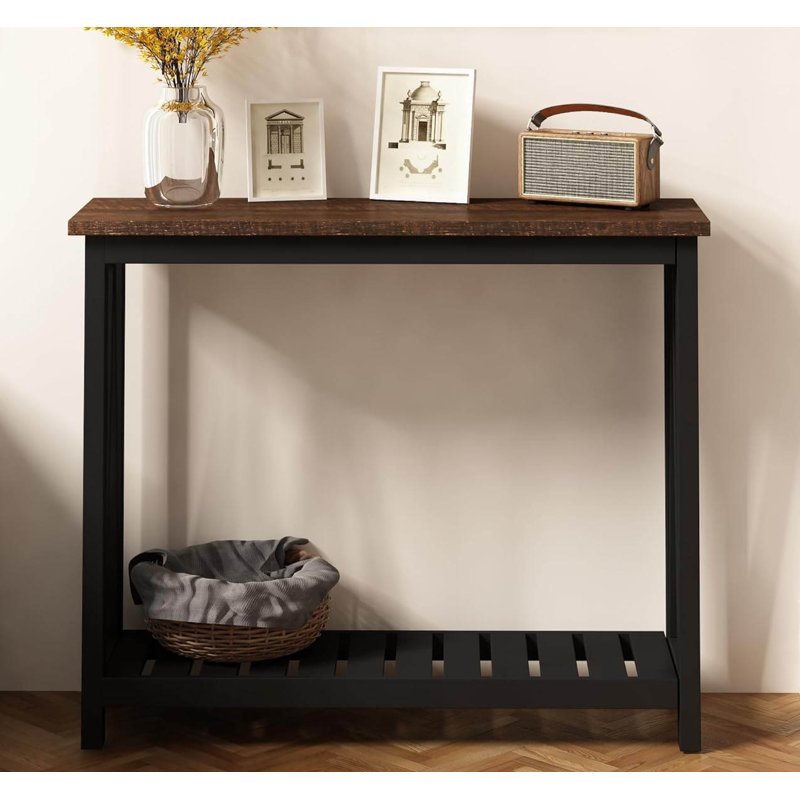 Console rustique vintage, Noir