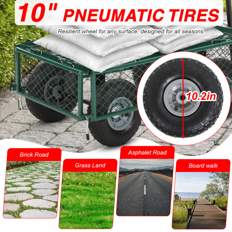 Chariot de jardin pliant et pliable