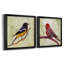 Backyard Birds I - Ensemble de 2 cadres photo sur toile-665859510-665859513