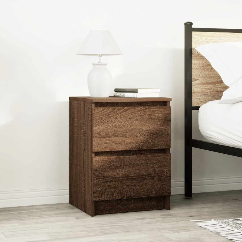  TV Cabinet 35x54 Cm Engineered Wood, 40 cm, Brown Oak
