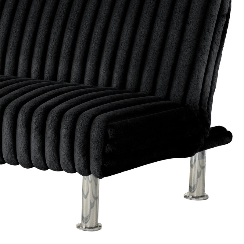 Canapé-lit l 65,6 po, Noir