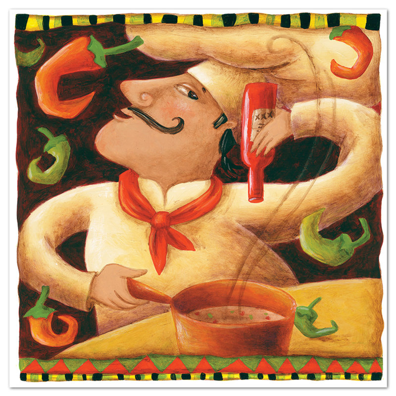 Salsa Piccante Dello Chef by Cindy Revell - Square Painting