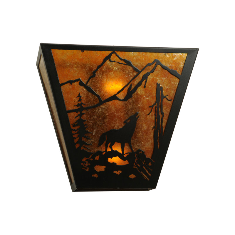 Black Dimmable 2-Light Energy Star Sconce