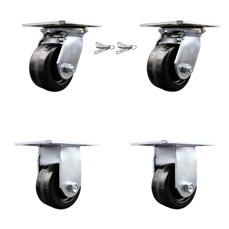 4 Piece Phenolic Caster Set