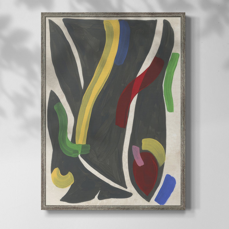 Canasta II Framed Print - Solid Wood, 11" H x 9" W