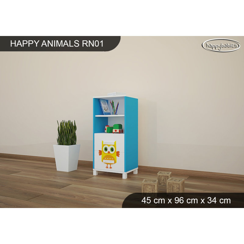 45cm W Animals Kids Cube, Blue