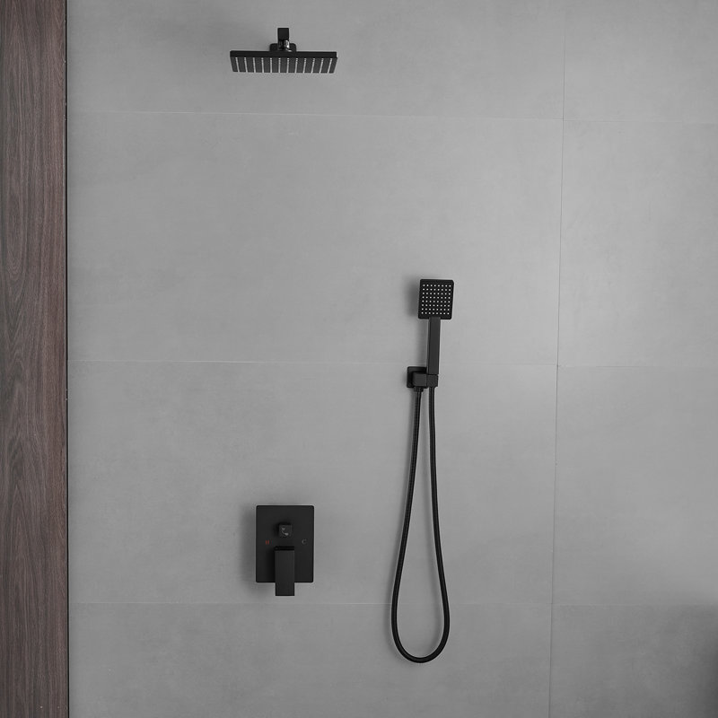 Complete Shower System, Matte Black