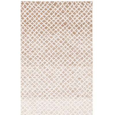 Micro-Loop Hand Tufted Wool And Cotton Geometric Rug