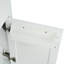 Meuble-lavabo de 30 pouces avec lavabo en céramique - espace pour les petites salles de bain. Vaste tablettes et tiroirs de rangement. Bois massif. Étagères élégantes à finition blanche et salles de bain compactes pour maximiser l'espace. Classique