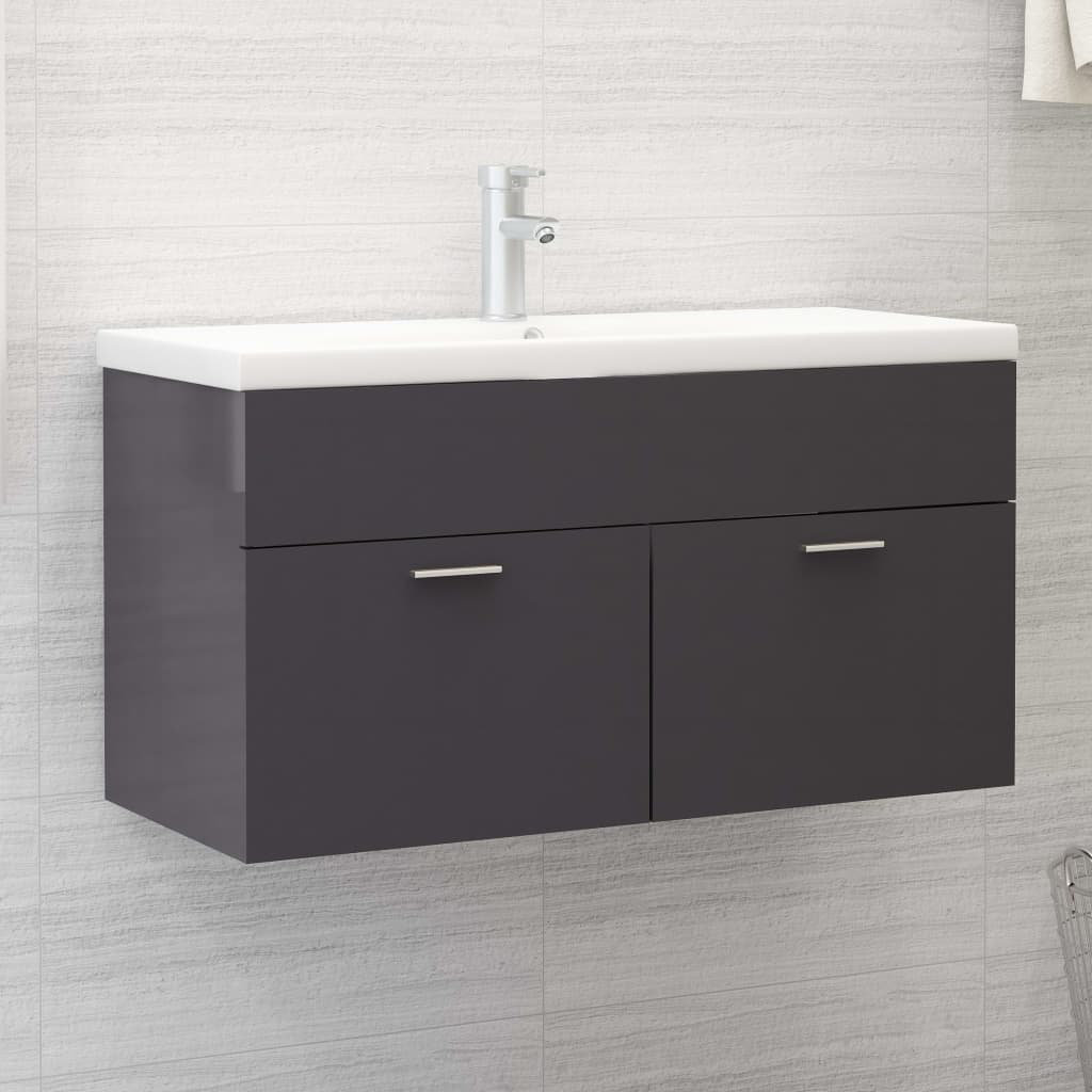 Cronius 900mm Wall Mounted Single Vanity Unit